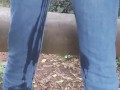 Public wetting jeans