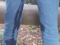 Public wetting jeans