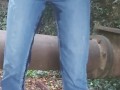 Public wetting jeans