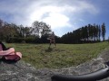 Nude Hula Hooping in a random backyard 180 VR Virtual Reality 3D