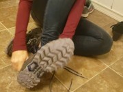 Pissy Jeans and Sockless Shoe Fetish