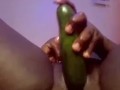 BIGGEST CUCUMBER in TIGHT PUSSY