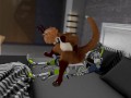 Otter Babe Orders Fuck Robot and gets Fucked Silly - Second Life Yiff