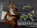 Otter Babe Orders Fuck Robot and gets Fucked Silly - Second Life Yiff