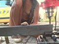 DIY Floating Table 2 - Drill Holes 4k HD Hothandyman NipSlip best moments (Music)