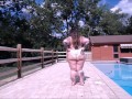 Big Sexy Mommy Ass Huge Ass BBW Walking in Tiny String Bikini