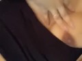 Big boobs girl rubbing pussy