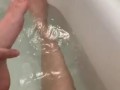 Bath time in slow motion - cum splash with me