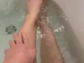 Bath time in slow motion - cum splash with me