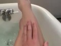Bath time in slow motion - cum splash with me