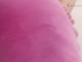 Showing my ass in bright pink tight pants! Slow striptease! 