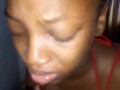 18yo Ebony College Study Slut Teen Swallows Big Dick YES Rewardingly Shocking Performance - Jhodez