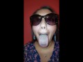 Girl Long Tongue and Burping