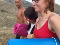 Adult guys fucked  girls right on the grass