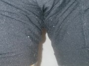 Bbw submissive milf pisses her pants.