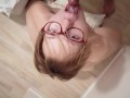 Amateur Sucks Cock POV With Cum In Mouth - LolaRemi