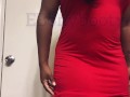 Tummy ache causing ebony to fart big bubbly farts