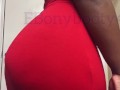 Tummy ache causing ebony to fart big bubbly farts