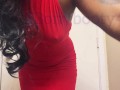 Tummy ache causing ebony to fart big bubbly farts