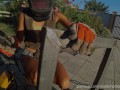 DIY Floating Table 3.1 - Welding 4k HD Teaser - downblouse and nip slip (Music)