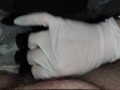 Handjob with gloves fetish Handjob