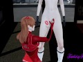 Evangelion Hentai 3D - Asuka sucks and jerks off