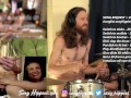 Handjob and Fingering my partner while drumming LIVE on CB