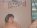 Blue haired teen slut fingers herself 
