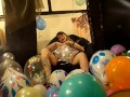 Looner Balloon Fetish! 50+Balloons/Inflatables Helium inhalation B2P hump&Fucked2cum&Helium VoiceJOI