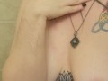 Spying on Cute Alt Amelia as she Gets Off Using a Shower Head