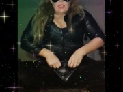 Playing with my new toy in my new uniform.