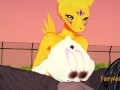 Digimon Hentai 3D Furry - Tomon have sex with black dog