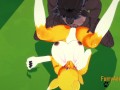 Digimon Hentai 3D Furry - Tomon have sex with black dog