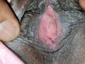 Admiring Wet BLACK PUSSY in Naturally Stained Panties - CLOSEUP