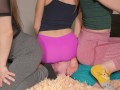 Three girls face sit. Facesitting, Ass Licking,Ass Domination, yoga pants, Sexy girls, Big Ass