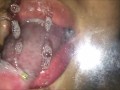 Glass tongue licking and kissing (Short version)