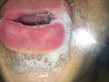 Glass tongue licking and kissing (Short version)