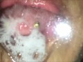 Glass tongue licking and kissing (Short version)