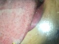 Glass tongue licking and kissing (Short version)