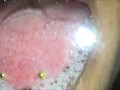 Glass tongue licking and kissing (Short version)