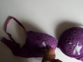 Two solo POV ruined orgasms. Cumshots on bra TWICE