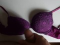 Two solo POV ruined orgasms. Cumshots on bra TWICE