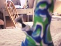 Lo-Fi Stoner BBW Goddess Golly Bells Slow-Mo Belly Play and Feeding