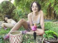 pov: wholesome gardening fun with your girlfriend in the backyard