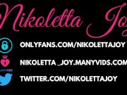 Nicoletta shoved a cola bottle up her ass