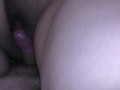 Rubbing her pussy before sex. Dump a huge creampie inside cheating pussy