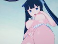 Hestia fingers herself in her bedroom until she cums. DanMachi hentai.