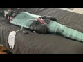 Latex Sub Bound with Catheter, Estim, and Facesitting