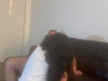 Tight ass ebony anal fuck and facial cum shot and keeps going after he nuts