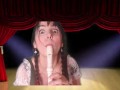 Une fille donne du plaisir avec sa bouche, girl give pleasure with her mouth